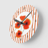 Poppies Wall Clock Ronde Klok (Hoek)