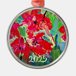 Poppies Year Metalen Ornament