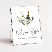 Poppin' Baby Bottles Baby shower Luier Raffle Poster
