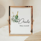 Poppin' Bottles Baby shower Drinken Poster