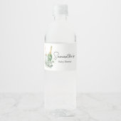 Poppin' Bottles Baby shower Waterfles Etiket (Voorkant)