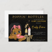 POPPIN' BOTTLES BABYSHOWE INVITATIONS (Devant / Derrière)