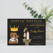 POPPIN' BOTTLES BABYSHOWER INVITATIONS DE GARÇON (Debout devant)