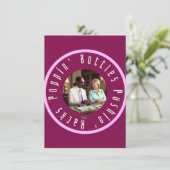 Poppin-flessen en pushingracks Mahj Martha & Snoop Feestdagenkaart (Staand voorkant)