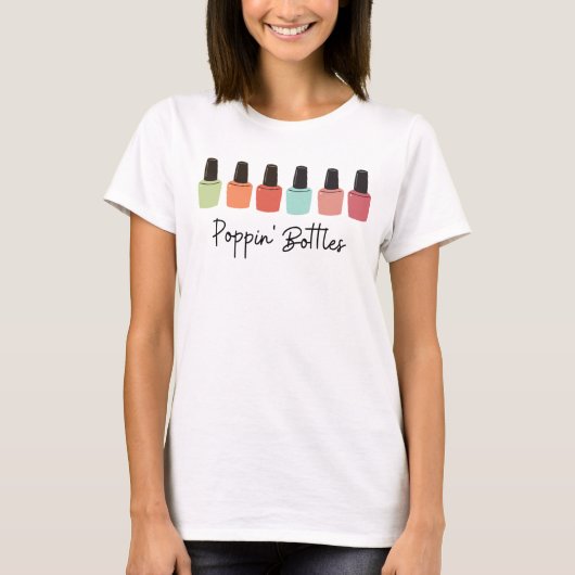 Poppin' flessen t-shirt (Voorkant)