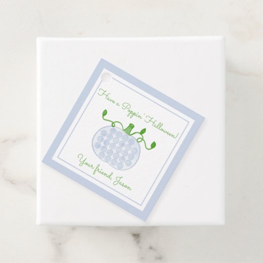 Poppin Halloween Pop It Pumpkin Kinder Halloween Bedankjes Labels (In situ)