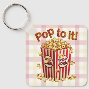 Poppin 'met stijl - "Pop ernaar!" Sleutelhanger