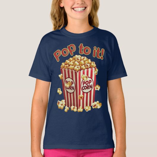 Poppin' met Style - "Pop erop!" T-shirt (Voorkant)
