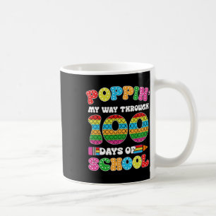 Poppin mijn reis door 100 dagen school Kinderen 10 Koffiemok