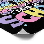 Poppin mijn reis door 100 dagen school Kinderen 10 Poster (Hoek)