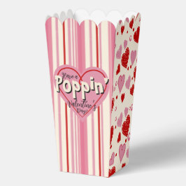 Poppin 'Valentijn's Day Popcorn Box Bedankdoosjes