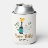 Popping flesjes Baby shower Souvenir Blikjeskoeler (Blikje Voorkant)