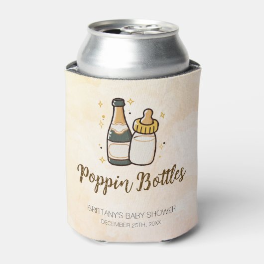 Popping Flessen Moderne Coed Paar Douche Koeler (Blikje Voorkant)