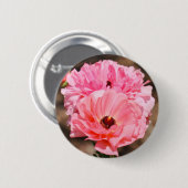 Popping in Pink  Ronde Button 5,7 Cm (Voorkant /achterkant)