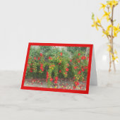 Popping Red Blooms - Chanson de Sol. Carte de voeu (Fleur jaune)