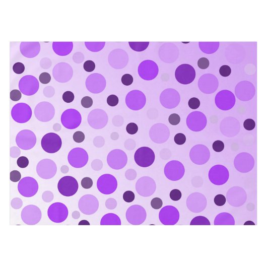 Popping van Paarse pokdots, tablecloth Tafelkleed (Voorkant (Horizontaal))