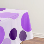 Popping van Paarse pokdots, tablecloth Tafelkleed (Voorbeeld)