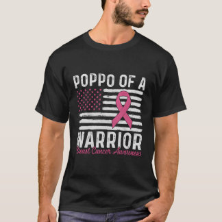 Poppo van een krijger K borstkanker bewustmakingsm T-shirt