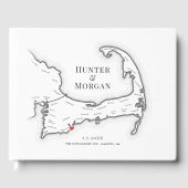 Popponesset in Cape Cod Elegante bruiloft Gastenboek (Voorkant)