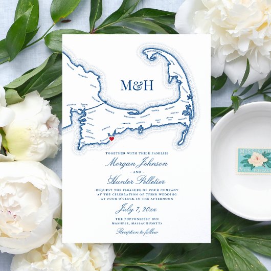 Popponesset Inn Cape Cod Carte Élégant Mariage