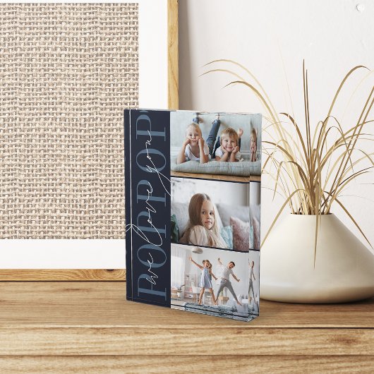 Poppop we houden van je 3 fotoblokken