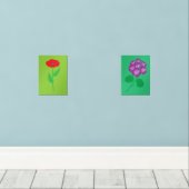 Poppy and Geranium Flowers (Parquet)