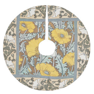 Poppy Art Illustratie Bloem Nouveau Kerstboom Rok