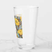 Poppy Art Illustratie Gele bloem Glas (Links)