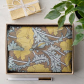 Poppy Art Illustratie Gele bloem Tissuepapier (Geschenk)