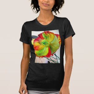 Poppy Art macro-papaver T-shirt