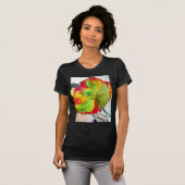 Poppy Art macro-papaver T-shirt (Voorkant volledig)