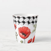 Poppy avec le Palestinien Hattah Latte Mug (Devant)