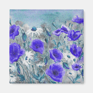 'Poppy Blue' magneet