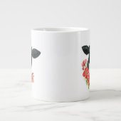 Poppy Boerderij - Koe met bloemen Extra Grote Beker (Voorkant)