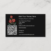 Poppy bruiloft Planner Florist Visitekaartje (Achterkant)