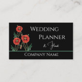 Poppy bruiloft Planner Florist Visitekaartje (Voorkant)
