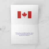 Poppy | CANADA Veterans | HERDENKINGSDAG Bedankkaart (Binnen)