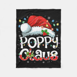 Poppy Claus Kerstmis Sinterklaas Matchende Familie Fleece Deken