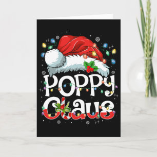 Poppy Claus Kerstmis Sinterklaas Matchende Familie Kaart