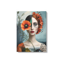 Poppy collage portret