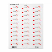 POPPY Collectie 03 Return Address Labels (Full Sheet)