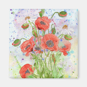 "Poppy Crowd" Magnet Magneet