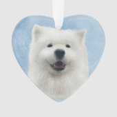 Poppy de samojeed ornament (voorkant)