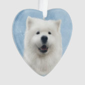 Poppy de samojeed ornament (voorkant)