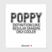 POPPY-definitie zoals standaard opbergvak Sticker (Vel)