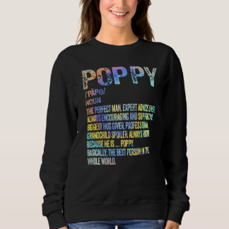 Poppy Definition Grandfather Grandpa Father S Day Trui