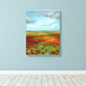 Poppy Dreams Giclee Canvas Afdruk (Insitu (Houten vloer))