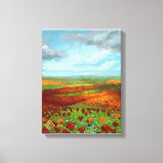 Poppy Dreams Giclee Canvas Afdruk (Voorkant)