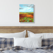 Poppy Dreams - Wrapped Giclee Canvas Afdruk (Insitu (Slaapkamer))