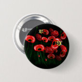 POPPY en BEE kunst Ronde Button 5,7 Cm (Voorkant /achterkant)